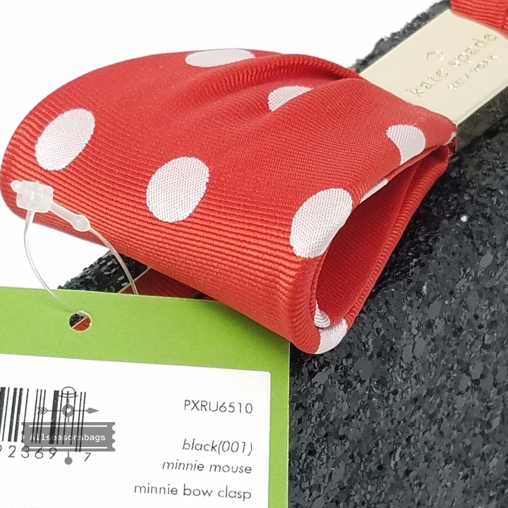 Kate spade minni mouse bow clasp clutch crossbody - Picture 3 of 8